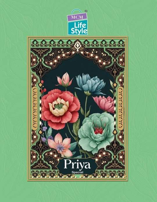 Mcm LifeStyle Priya Special series 702-717 Pure Cotton Print suit