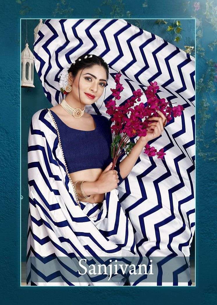 mintorsi sanjivani series 1001-1004 Japan satin With Moti Lace saree