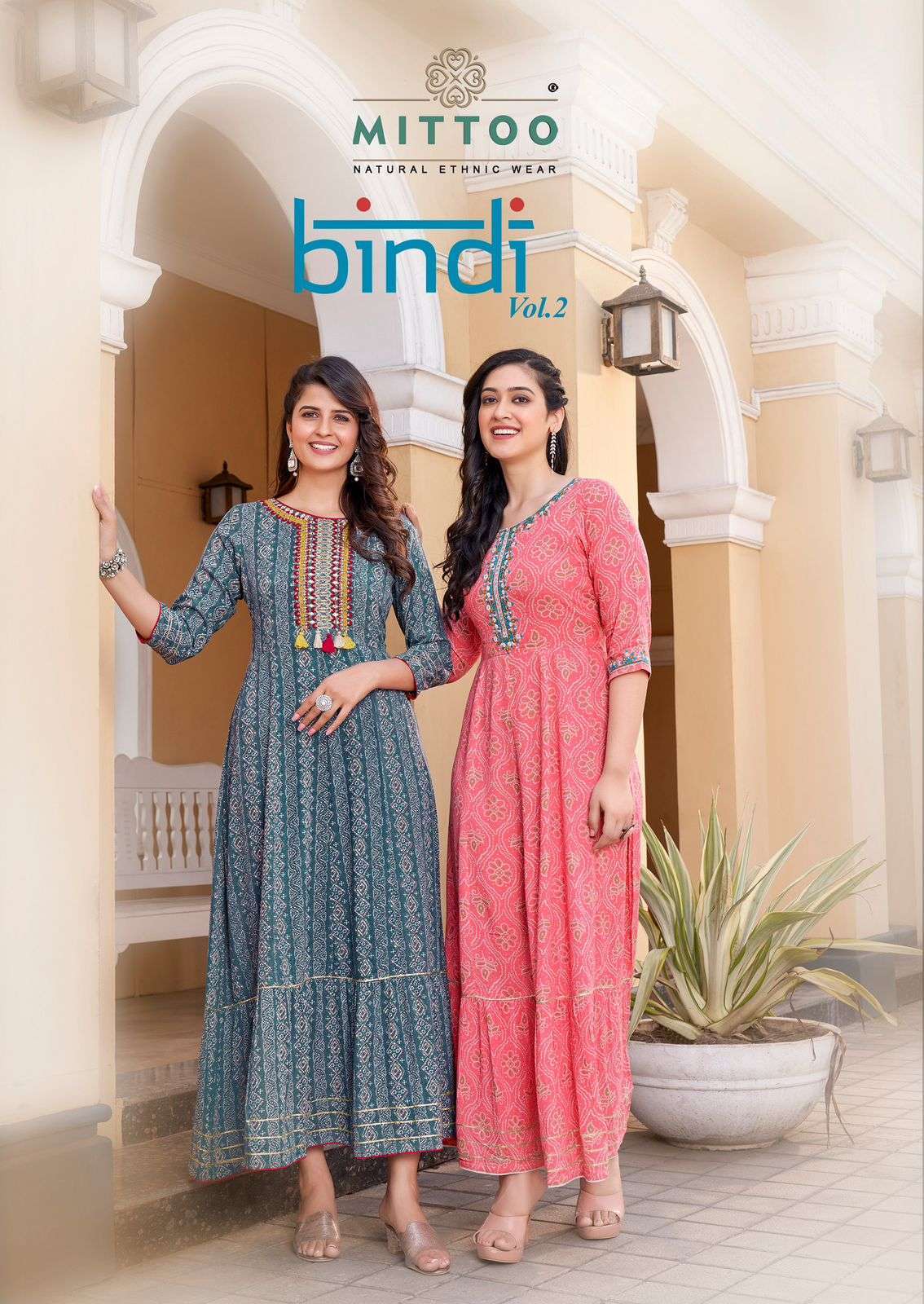 mittoo bindi vol 2 series 1057-1061 Rayon Wrinkle kurti