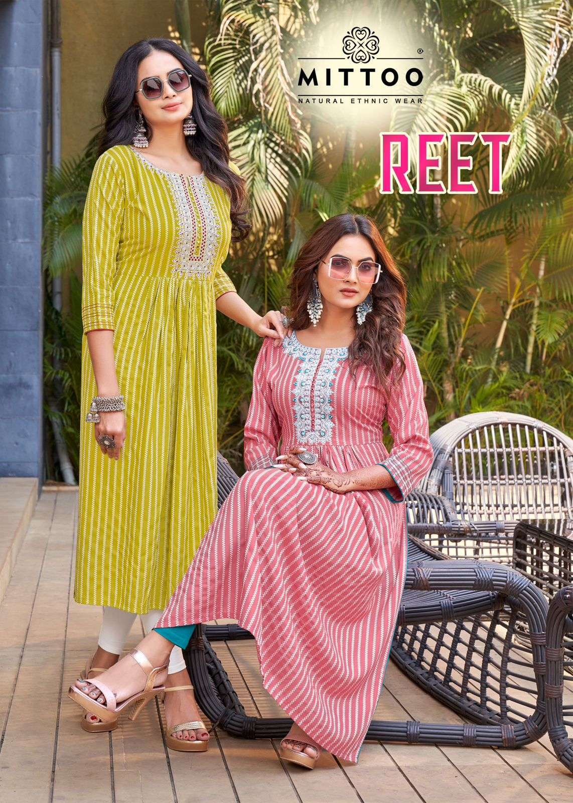mittoo reet series 3001-3004 Rayon weaving kurti