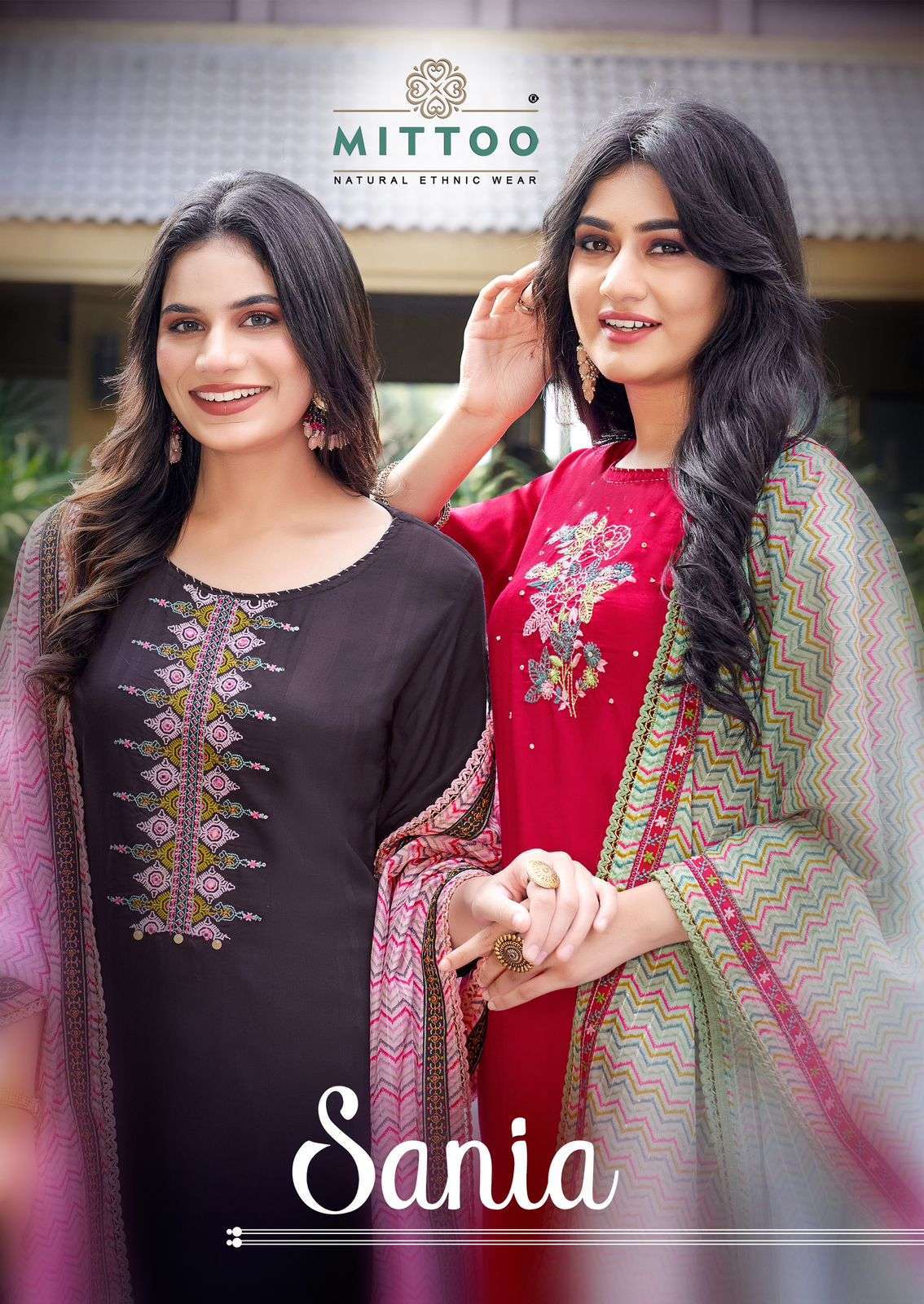 mittoo sania series 1001-1004 Rayon Weaving readymade suit 