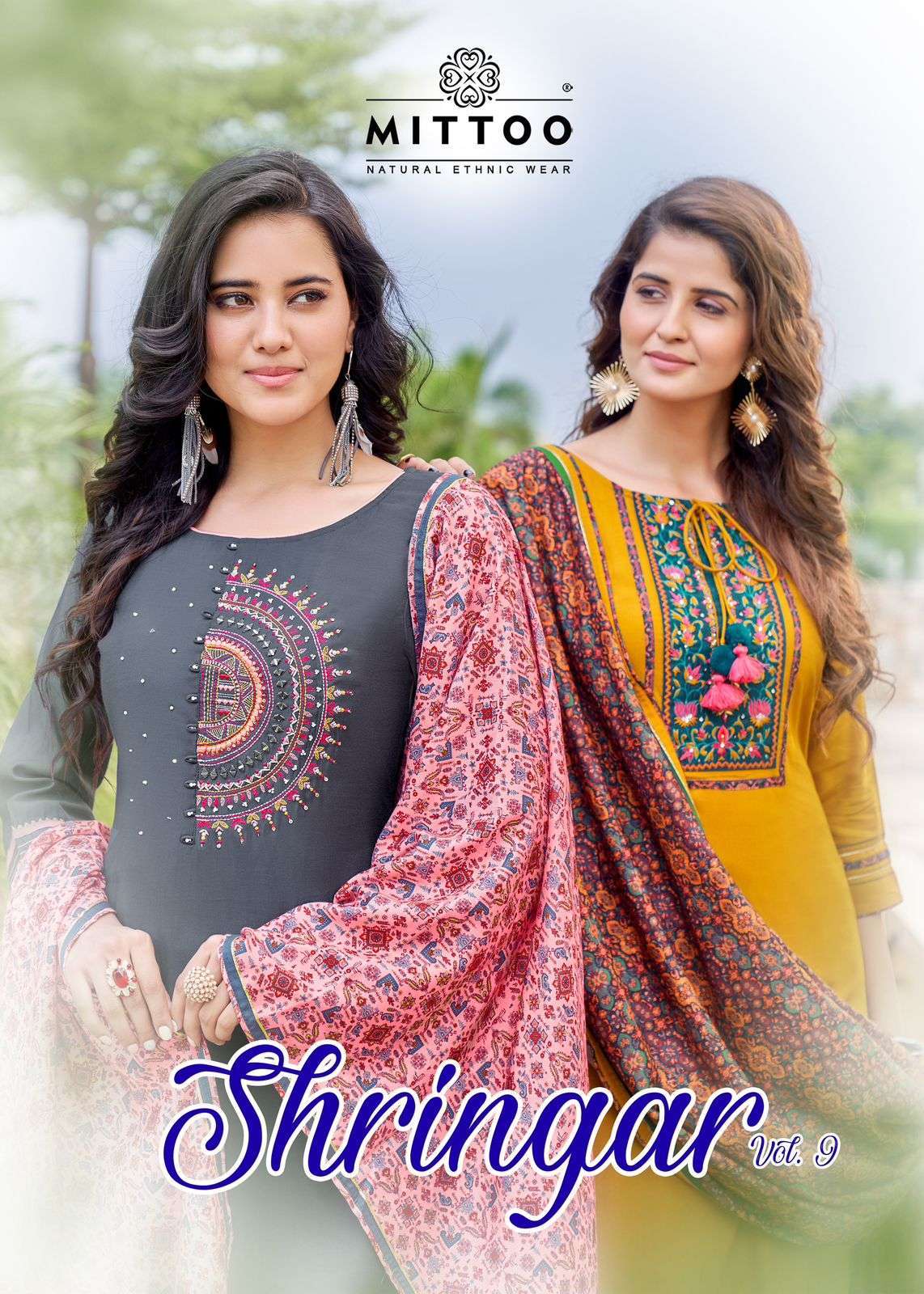 mittoo shringar vol 9 series 1024-1029 Viscose Weaving readymade suit 