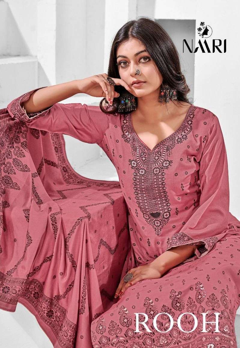 naari rooh series 8701-8704 Pure muslin special jacard suit