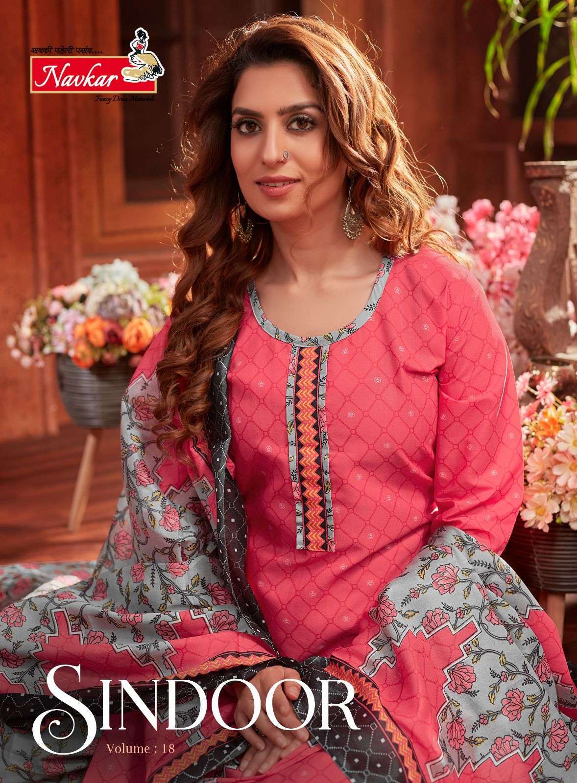 navkar sindoor vol 18 series 1801-1816 mix cotton suit 