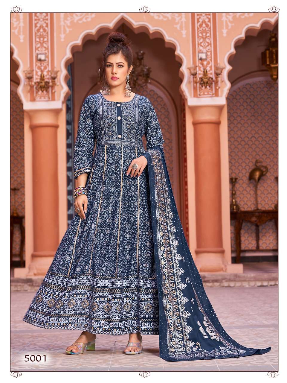 nazaakat designer heavy 14 kg rayon kurti 