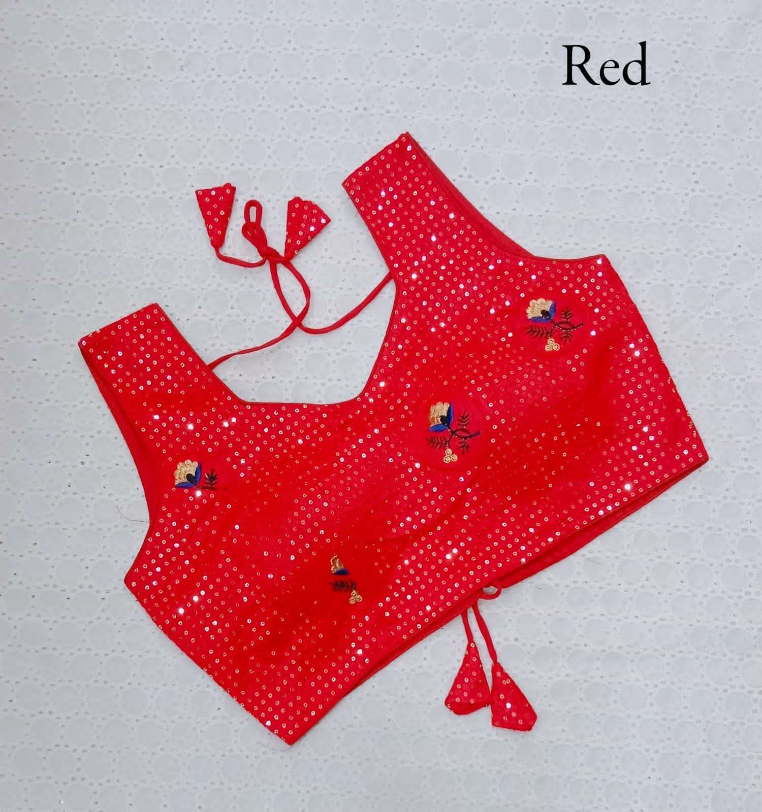 pr heavy work new rose design readymade fancy blouse