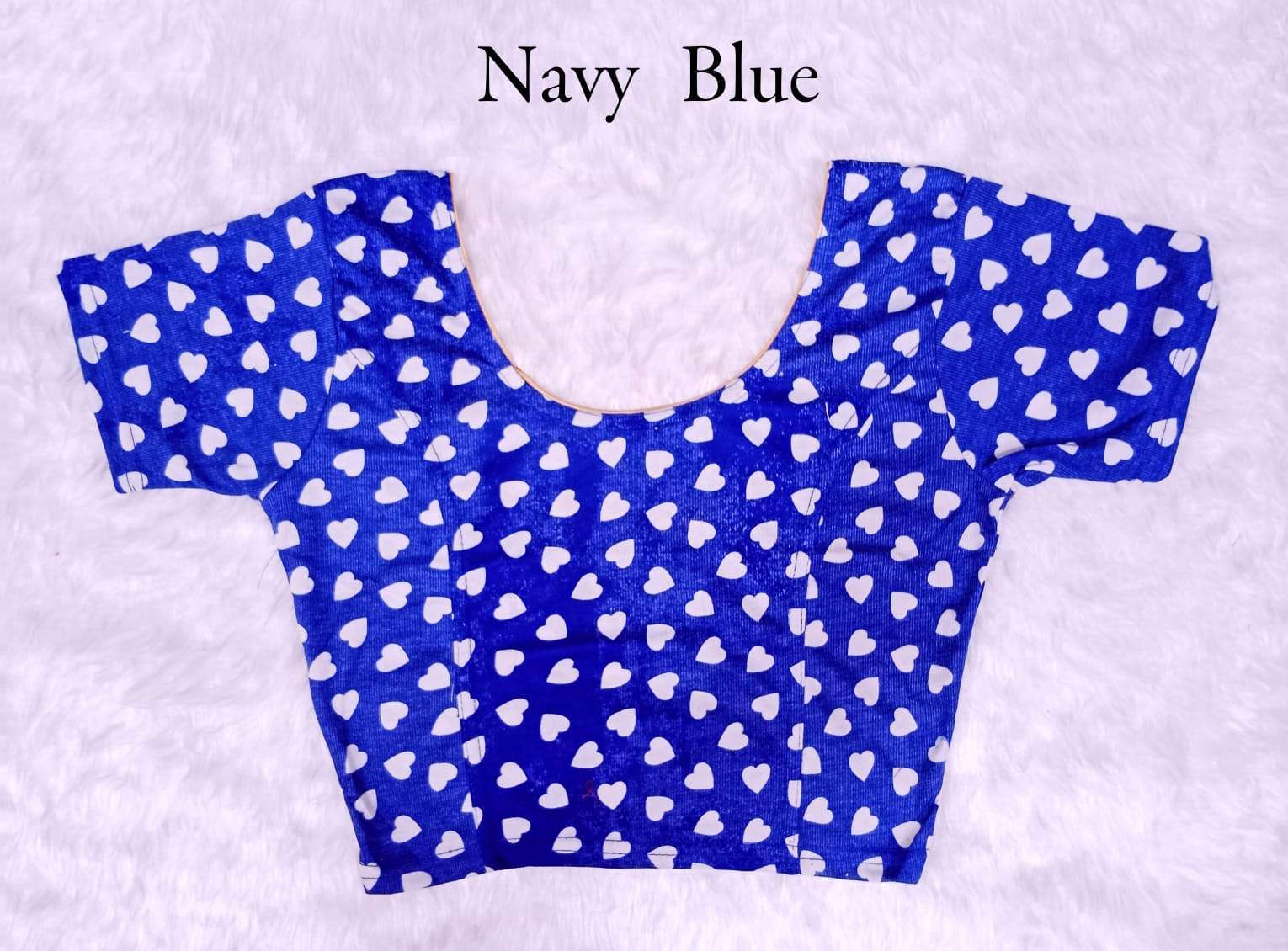 pr printed strechable cotton lycra blouse