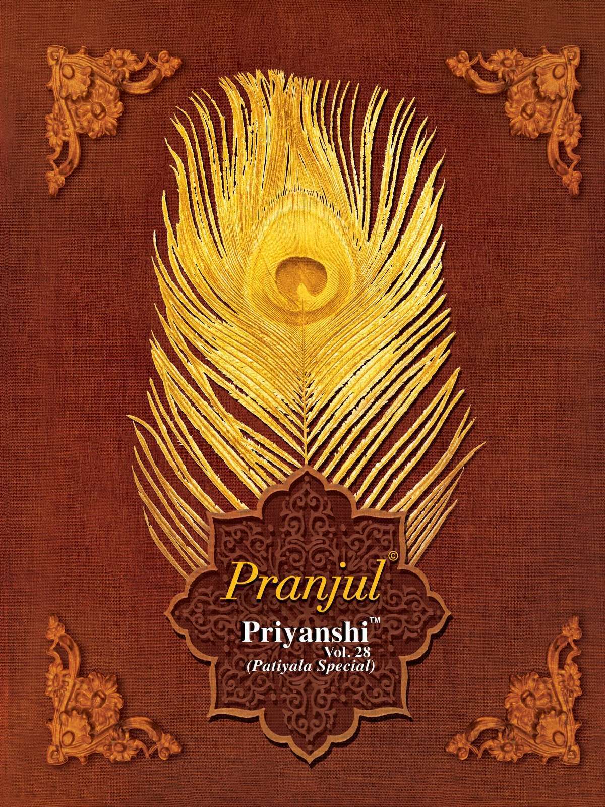 pranjul priyanshi vol 28 series 2801-2830 pure cotton suit 