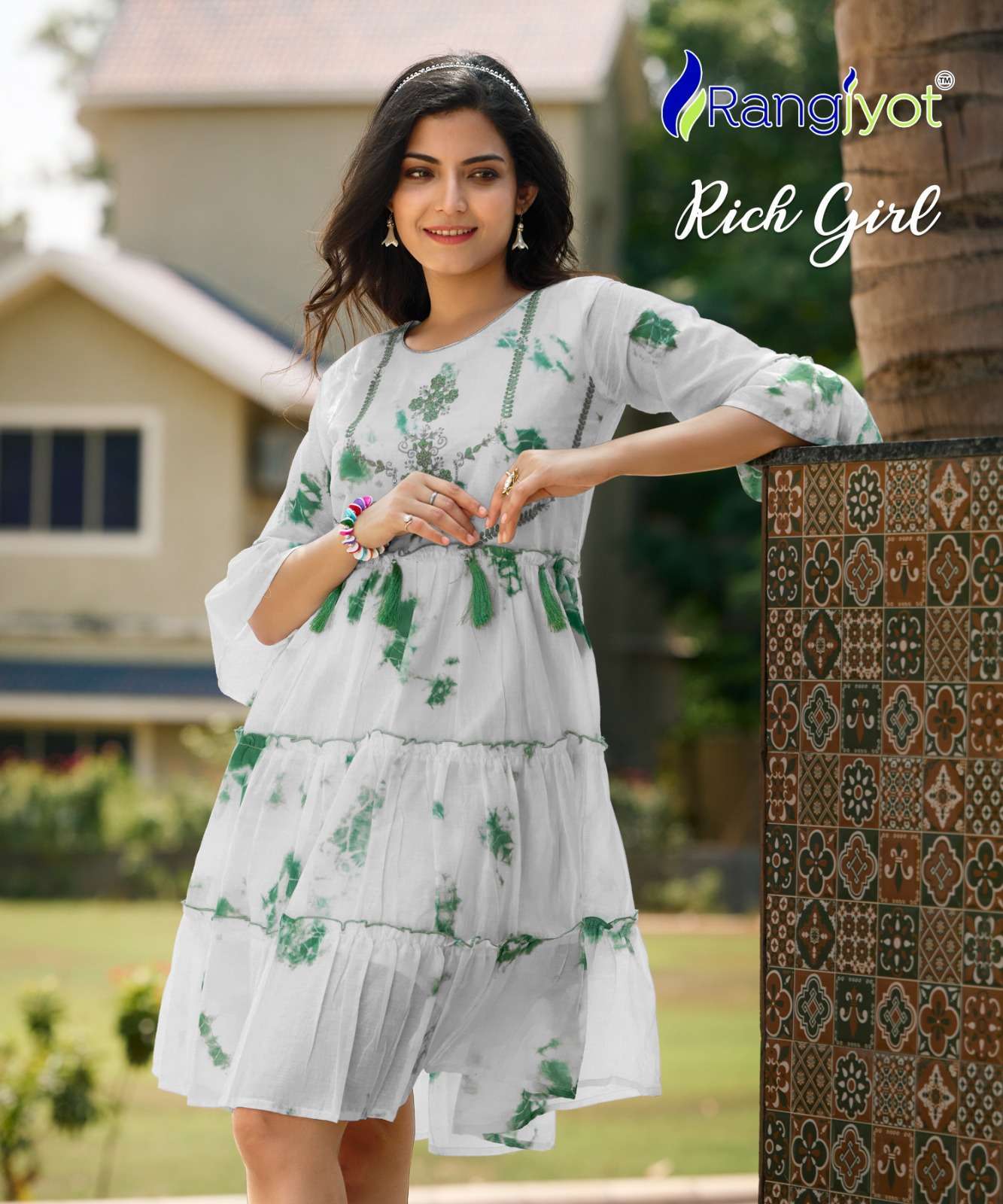 rangjyot rich girl series 1001-1007 Cotton Mull kurti
