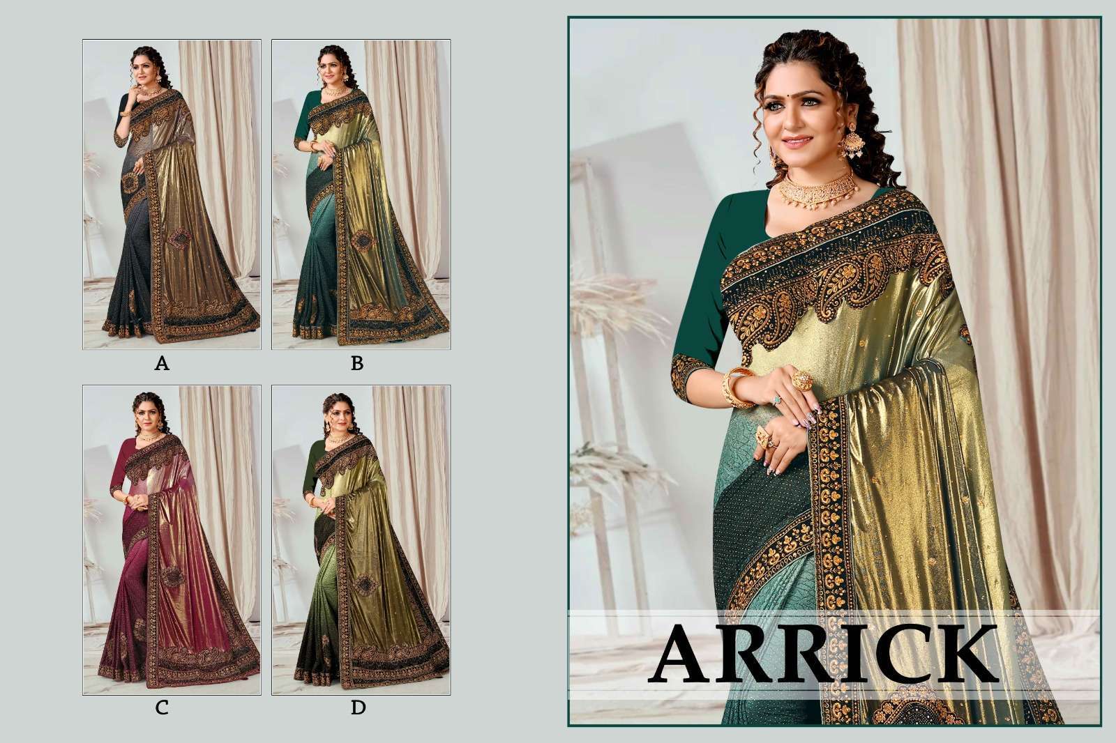 ranjna saree Arrick imported lycra saree