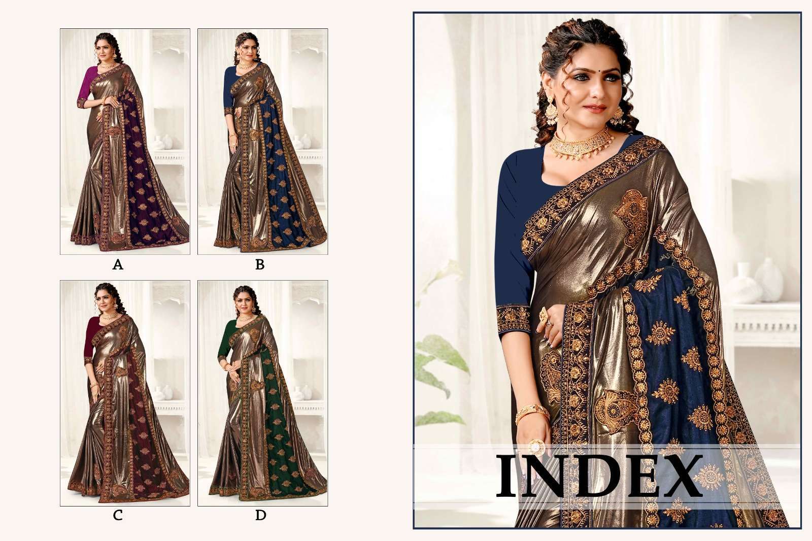 ranjna saree Index imported lycra saree