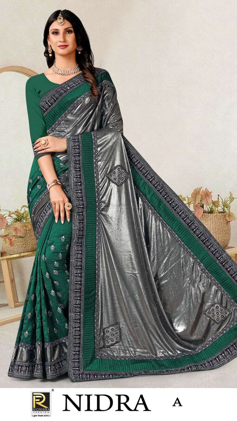 ranjna saree Nidra imported lycra saree