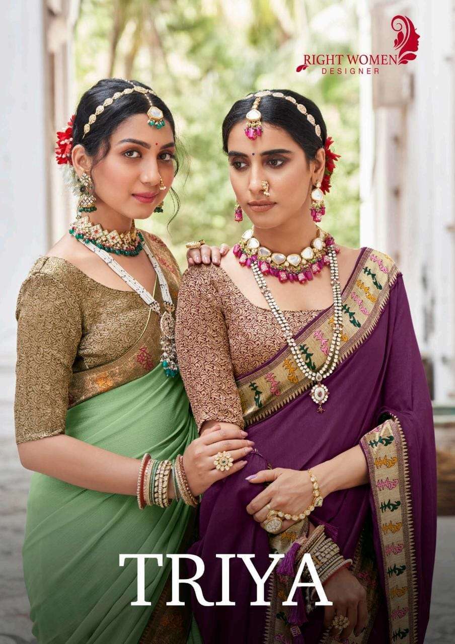 right women triya series 1001-1008 vichitra blooming saree