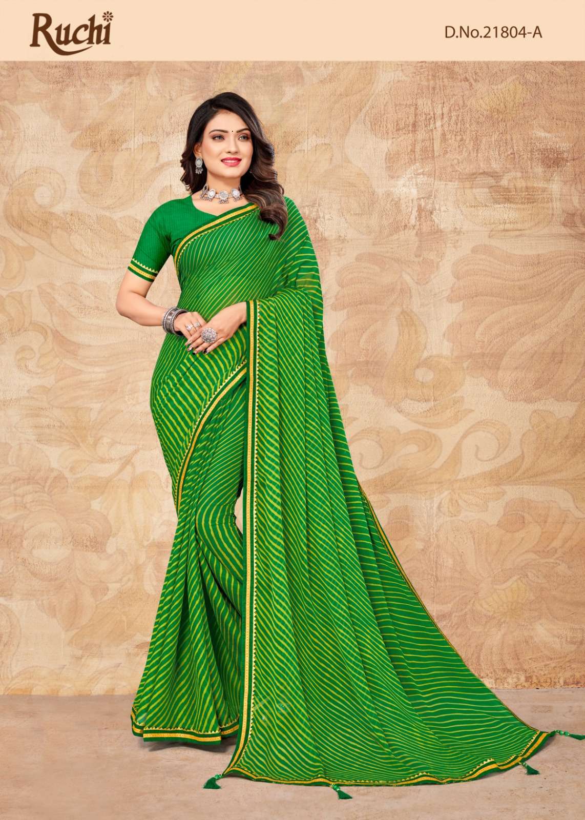 ruchi dhun vol 5 series 21804 chiffon saree
