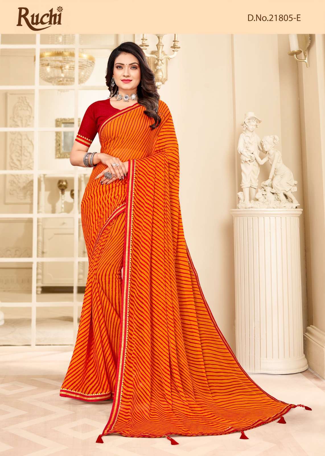 ruchi dhun vol 6 series 21805 chiffon saree