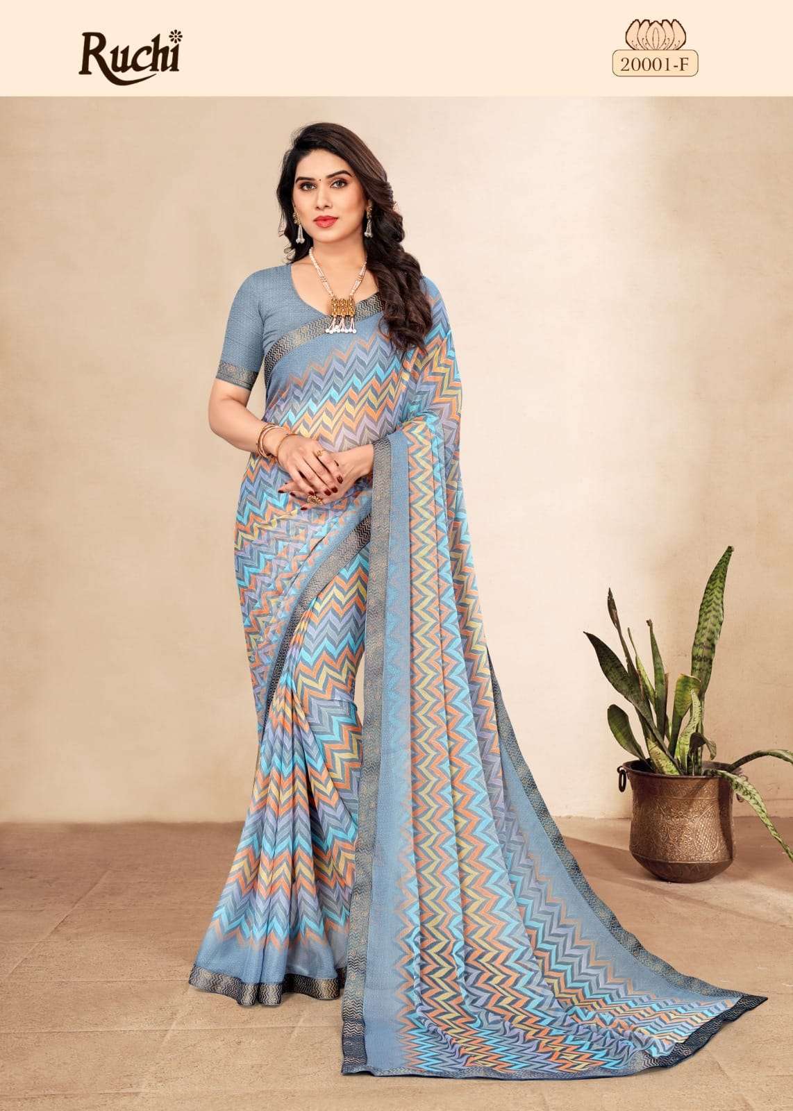 ruchi simayaa vol 14 series 20001 chiffon saree