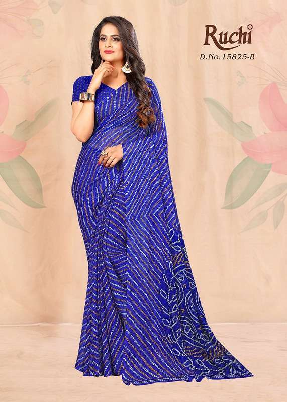 ruchi star chiffon 15825 chiffon saree