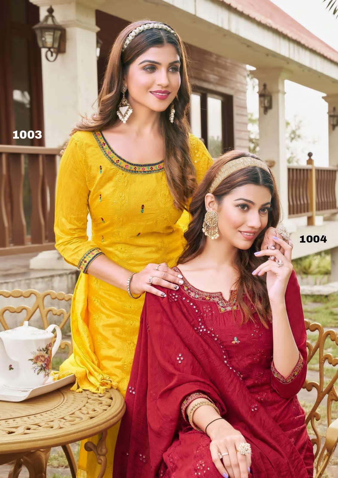Shagun designer premium pure viscose silk suit
