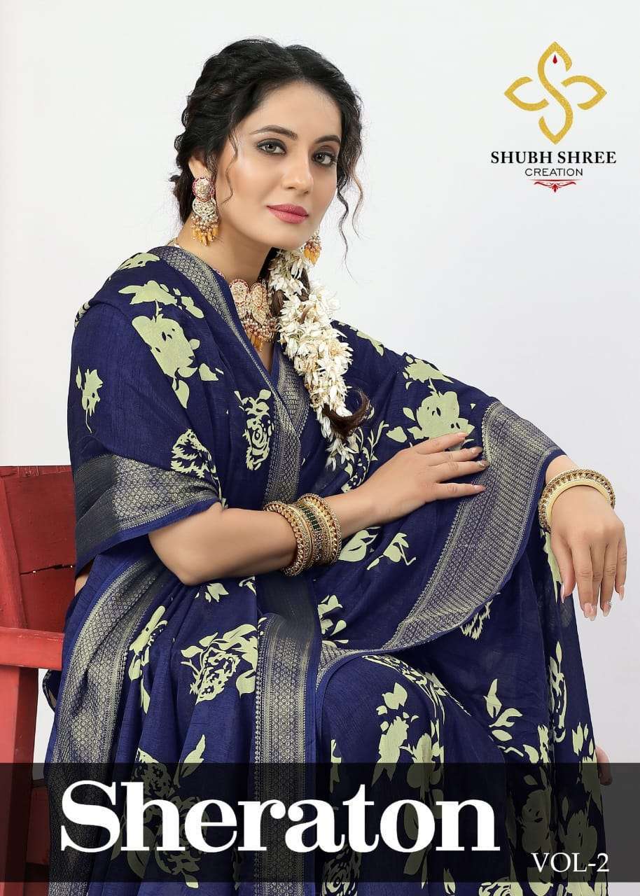 shubh shree creation sheraton vol 2 2001-2014 pure kasab silk saree