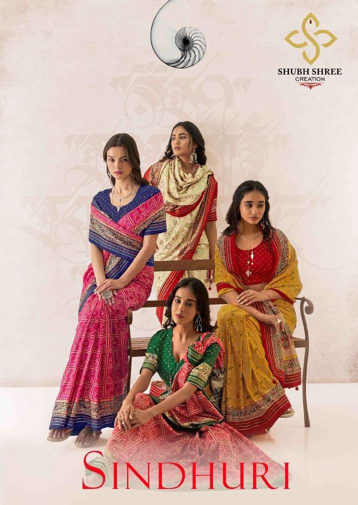 shubh shree creation sindhuri series 1001-1010 tussar silk saree
