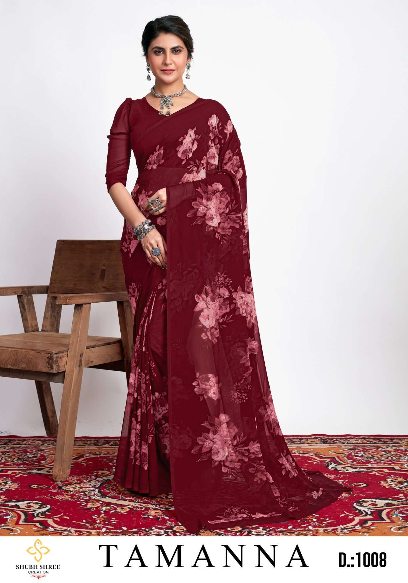 shubh shree tamanna series 1001-1008 weightless saree