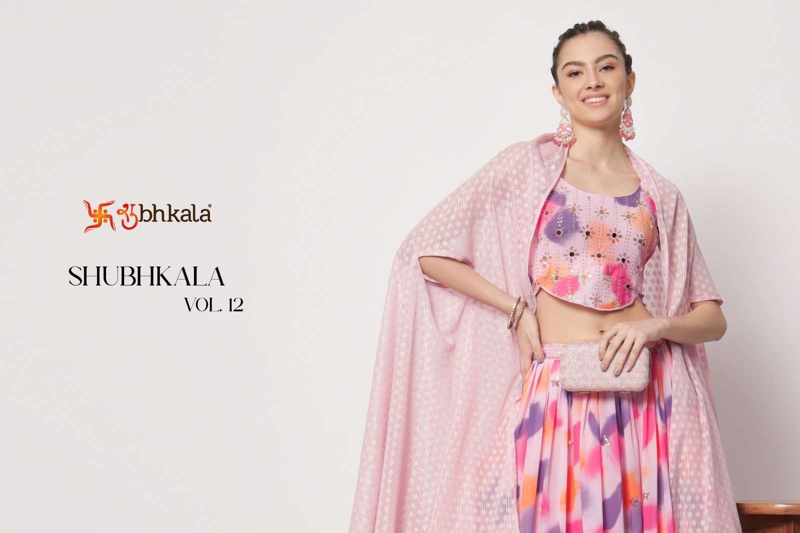 Shubhkala Vol 12 series 7081-7089 georgette lehenga