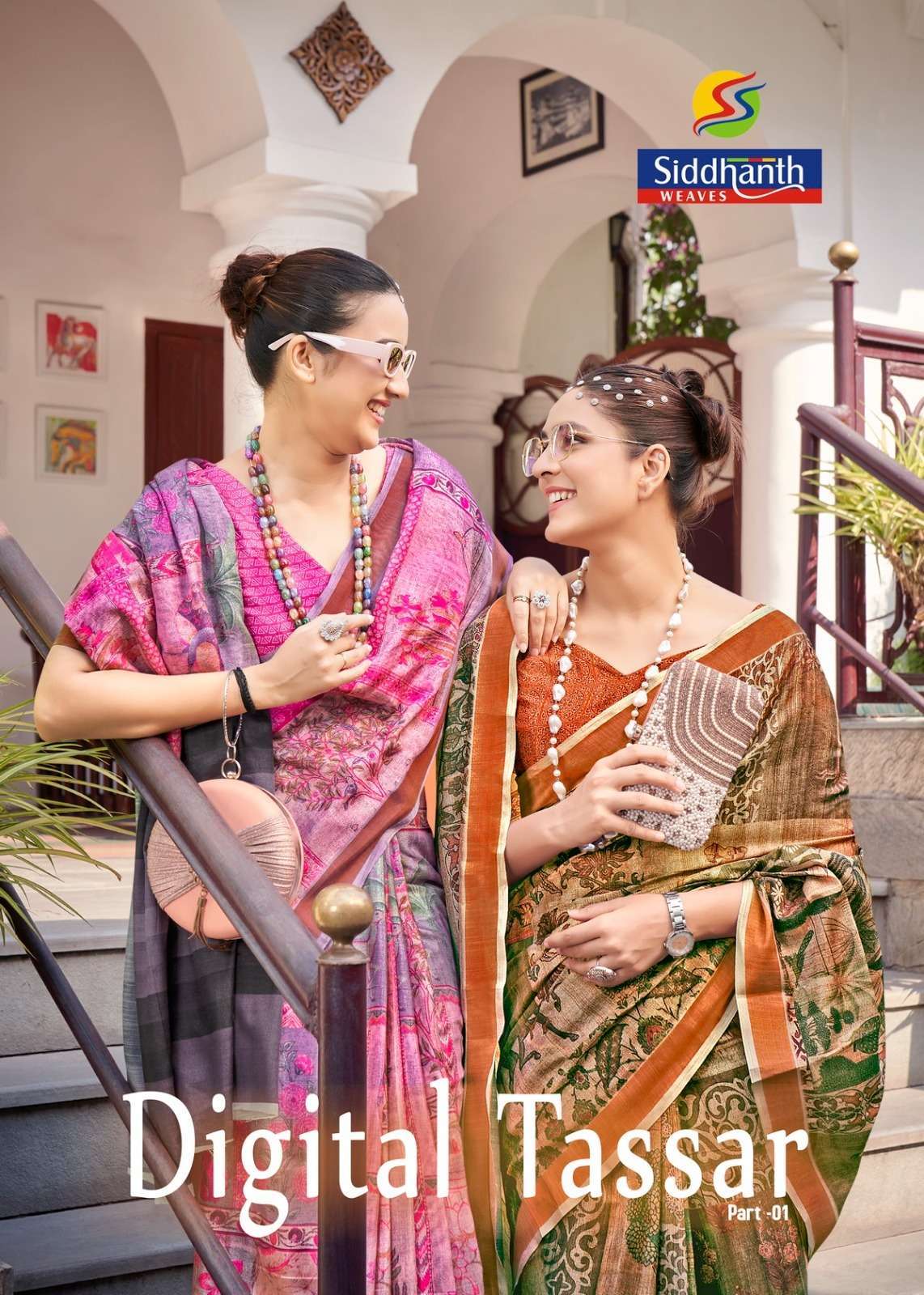 siddhanth digital tassar vol 1 series 82001-82008 ð‡ðšð§ðð¥ð¨ð¨ð¦ ð’ð¨ðŸð­ ð‚ð¨ð­ð­ð¨ð§ saree