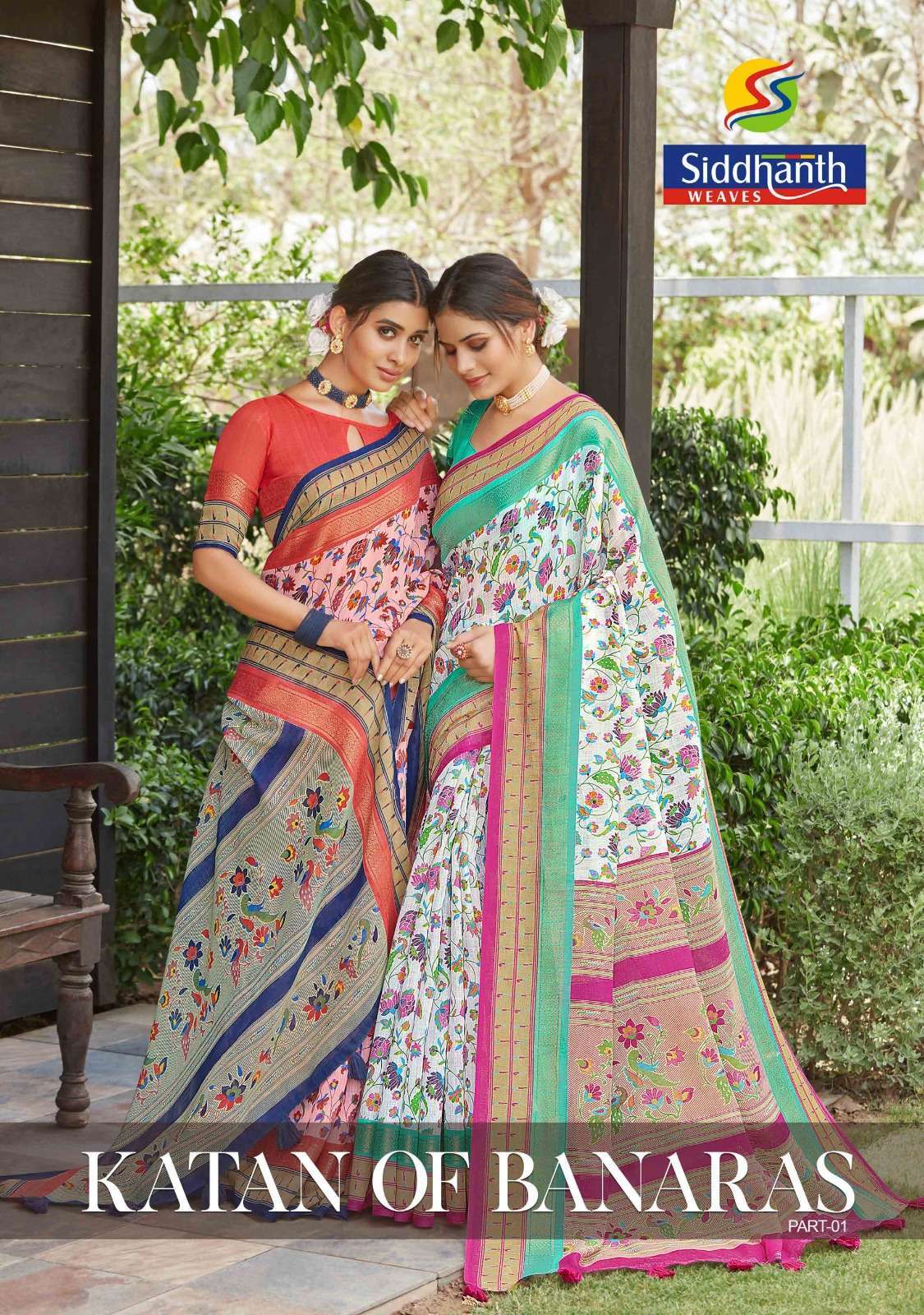siddhanth weaves katan of banaras series 16001-16008 Cotton saree