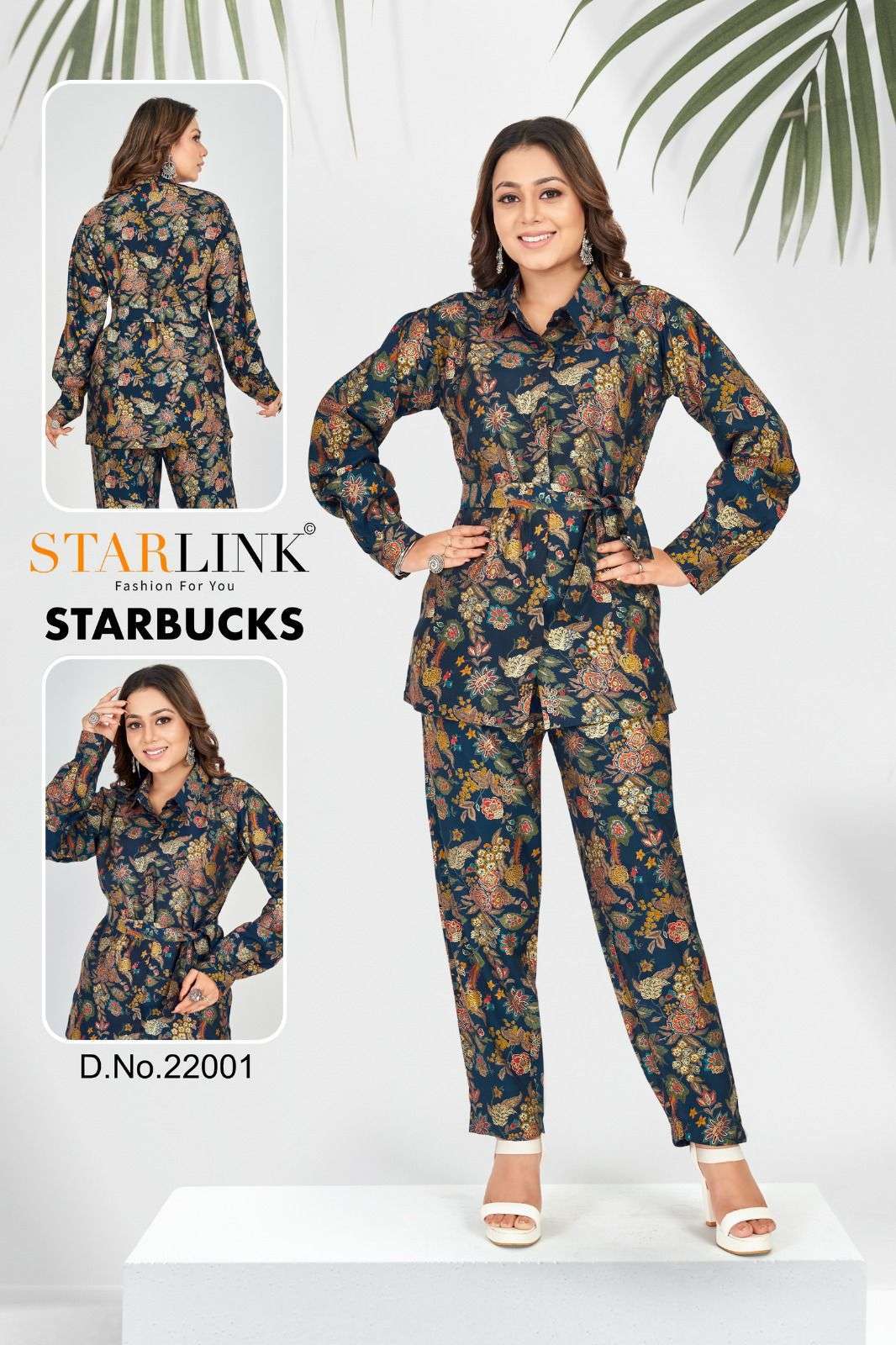 starlink starbucks series 22001-22010 viscose top bottom 