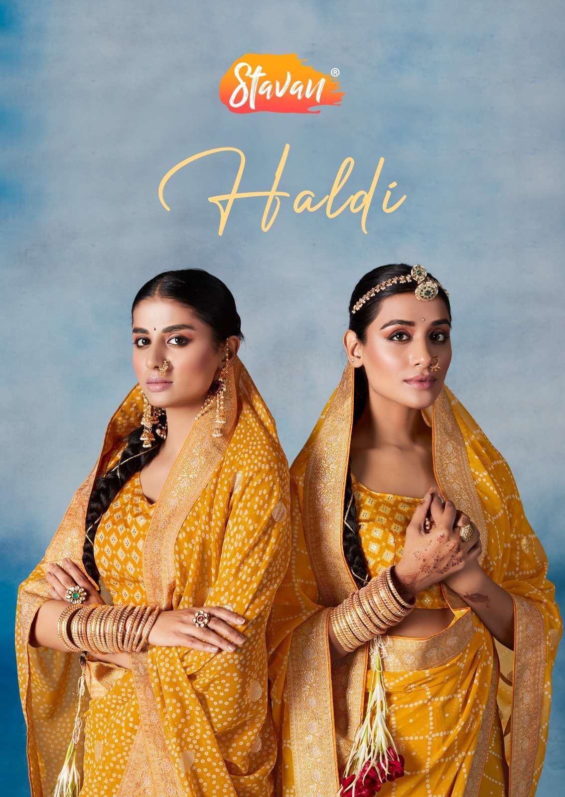 stavan haldi series 01-05 Heavy weightless with border saree