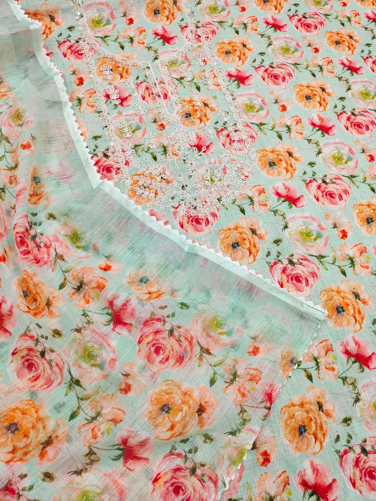 summer collection designer lilen cotton suit 