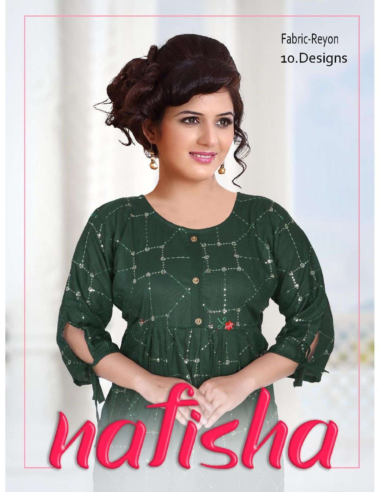 summer special nafisha series 001-009 rayon kurti