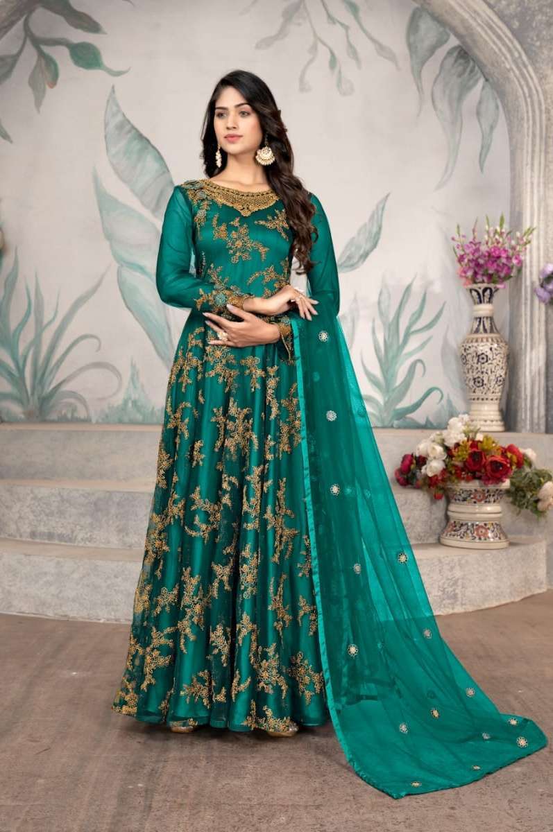 swagat 655 colours heavy net long suit