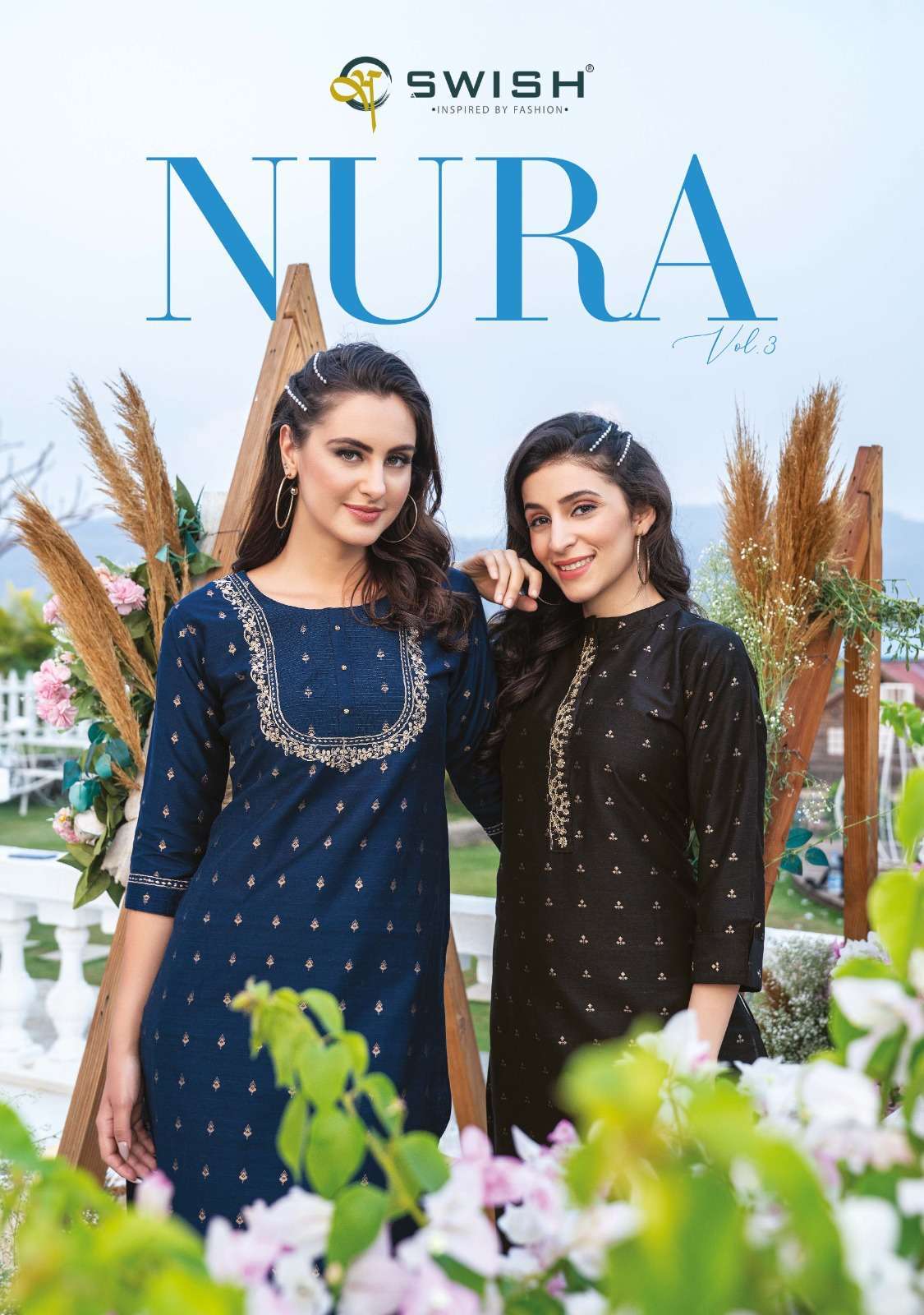 swish nura vol 3 series 301-306 Premium weaving jacquard kurti
