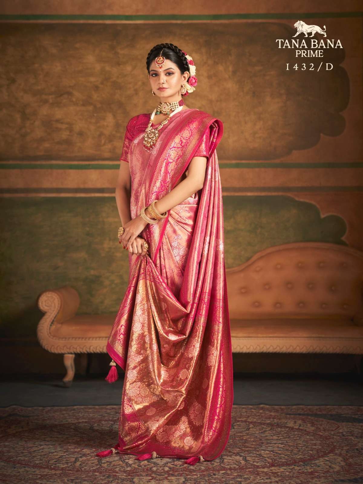 tana bana prime 1432 Silk saree