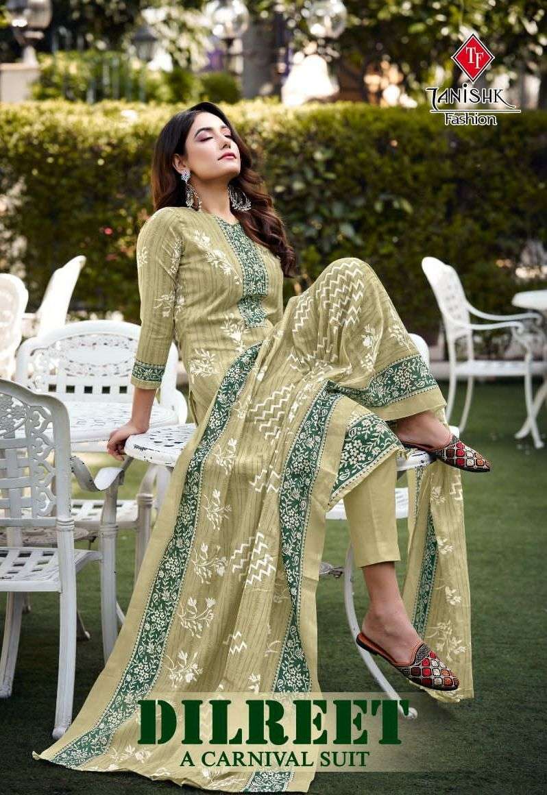 tanishk dilreet series 8901-8908 pure cotton print suit 