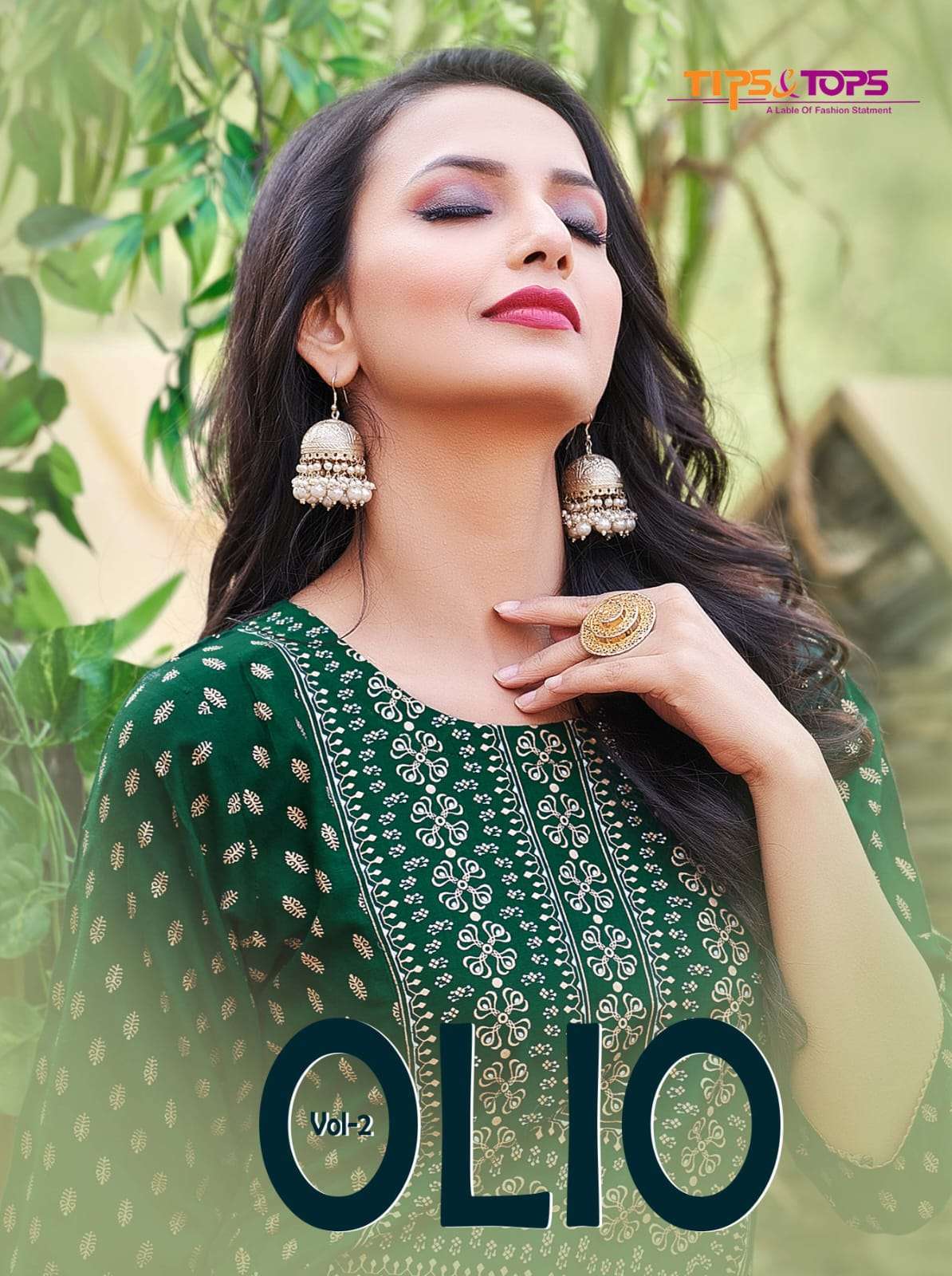 tips & tops olio vol 2 Heavy Reyon Slub Print kurti gharara