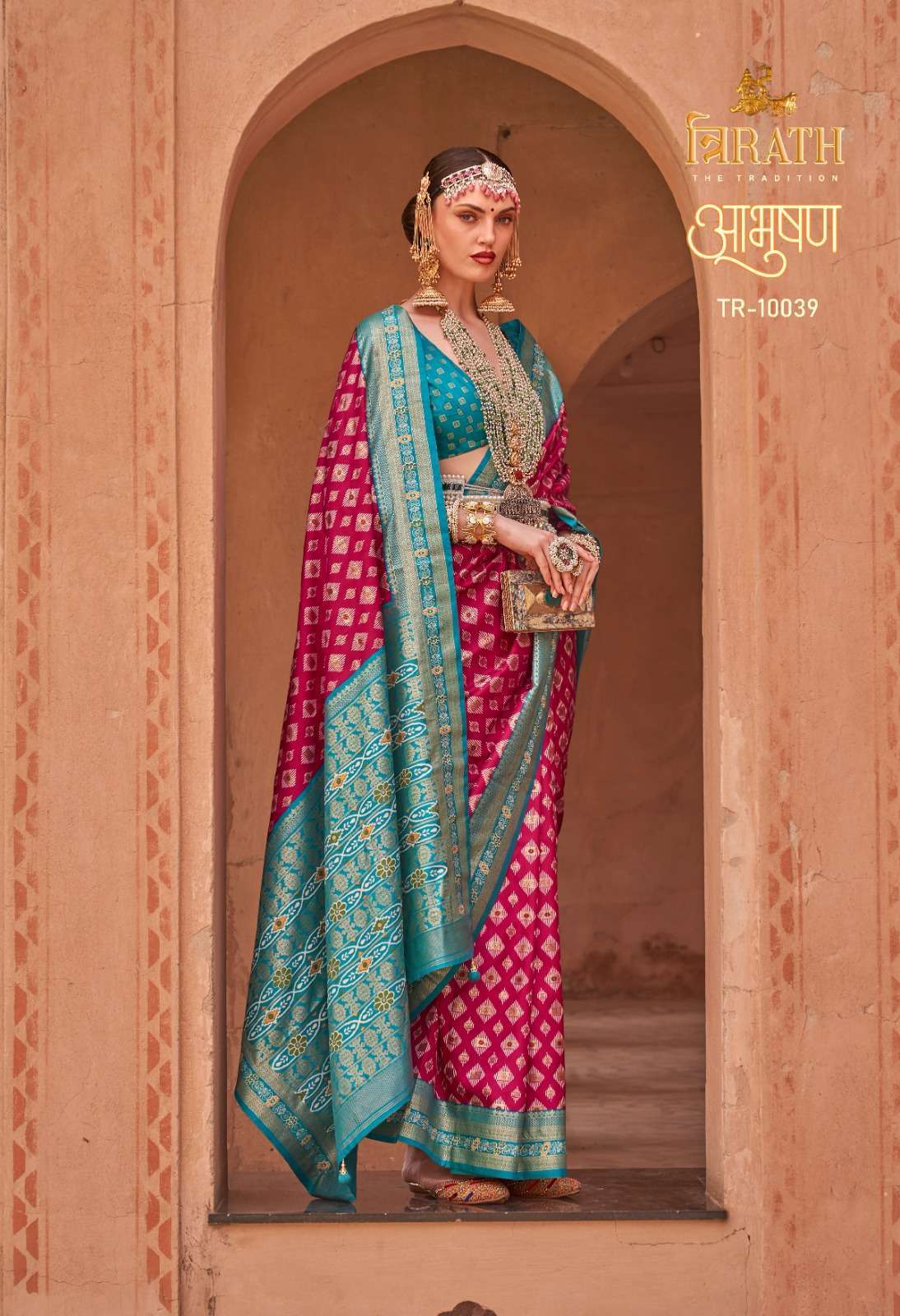 trirath aabushan pure patola vol 3 mercerized sigma silk saree