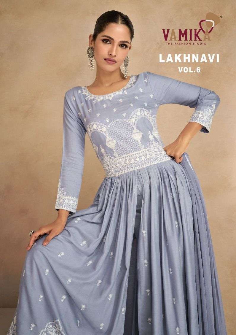 vamika lakhnavi vol 6 series 1031-1036  Heavy Rayon suit 