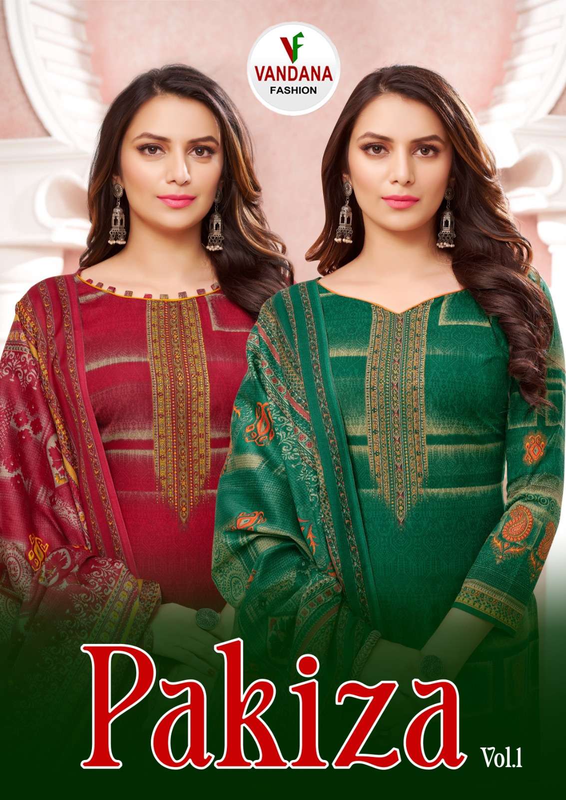 vandana pakiza series 1001-1010 pure soft cotton suit 