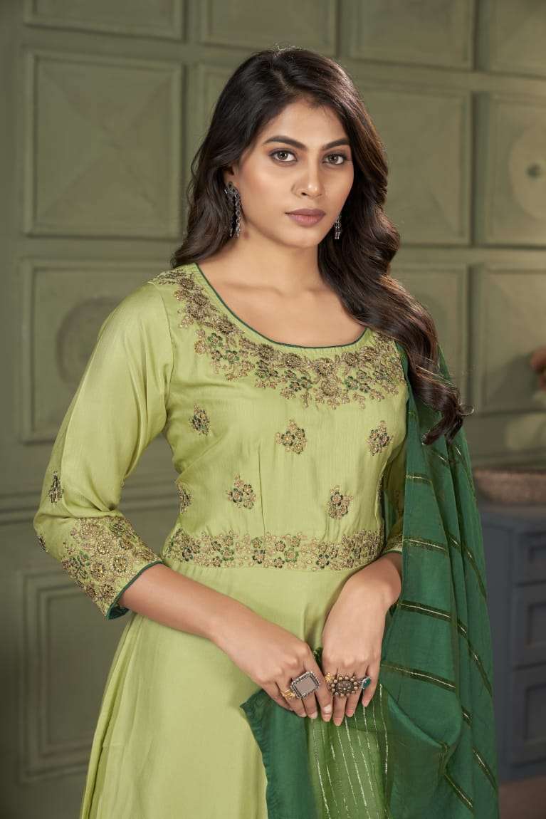 Vardan Designer Heavy Masline Pista Gown
