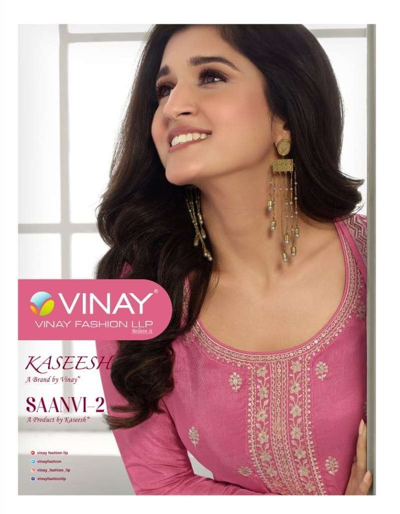vinay saanvi vol 2 series 64141-64147 dola embroidered suit 