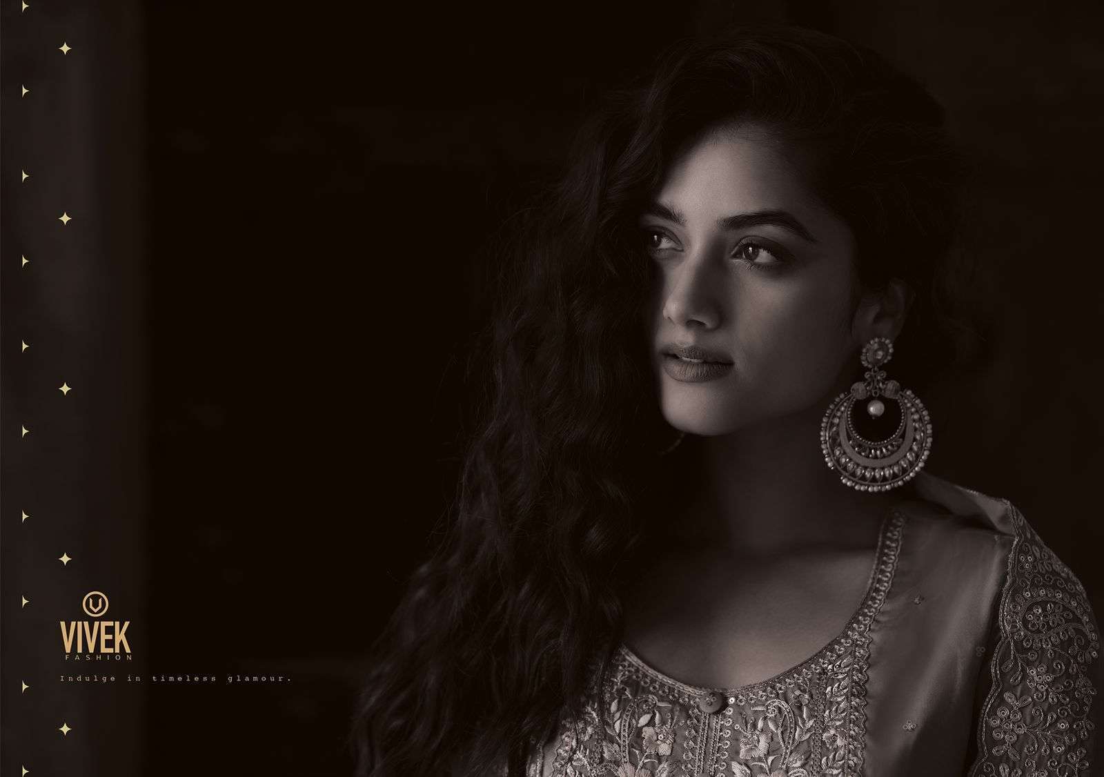 vivek fashion vinisha vol 2 series 10101-10106 crizal organza suit 