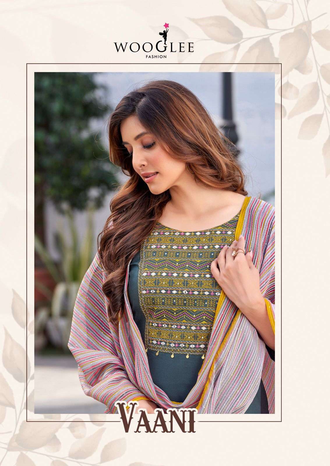 wooglee vaani series 1001-1006 Rayon Weaving readymade suit 