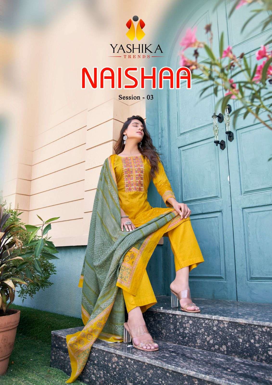 yashika naishaa session 3 series 3001-3008 heavy cotton suit