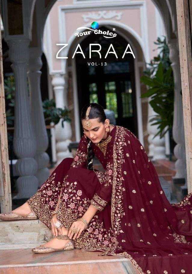 your choice zaraa vol 13 series 1301-1306 Blooming georgette suit 