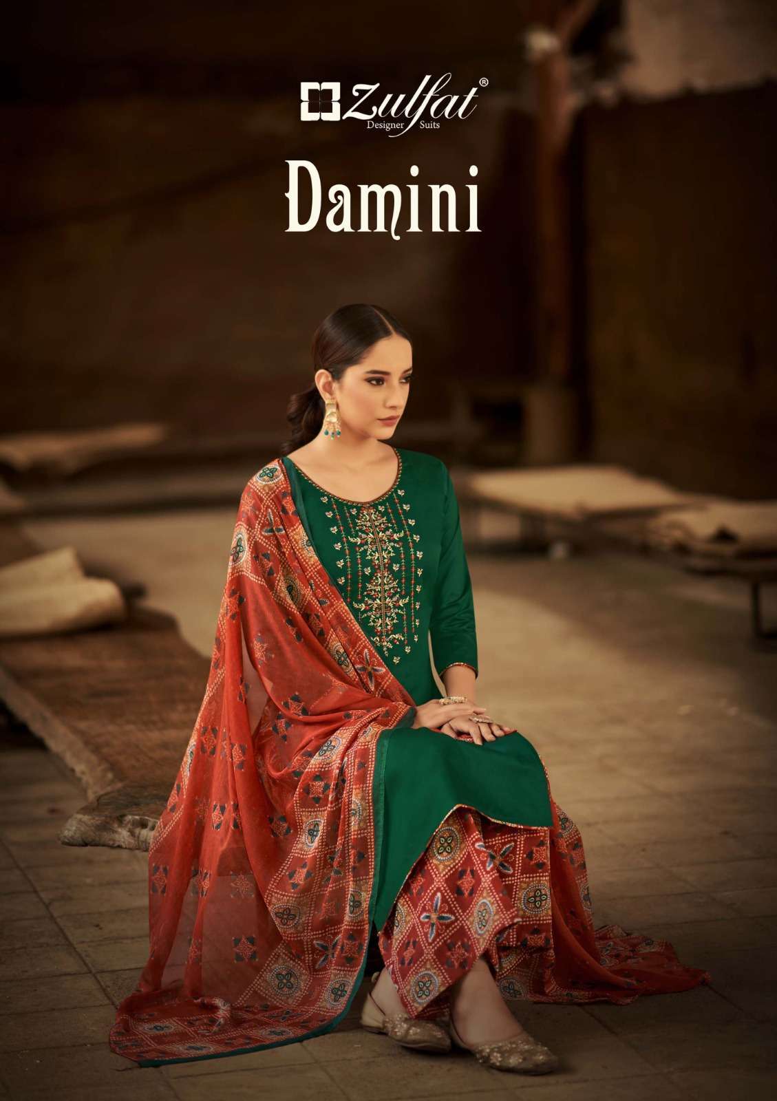 zulfat damini series 497001-497010  Pure Heavy Jam Cotton suit