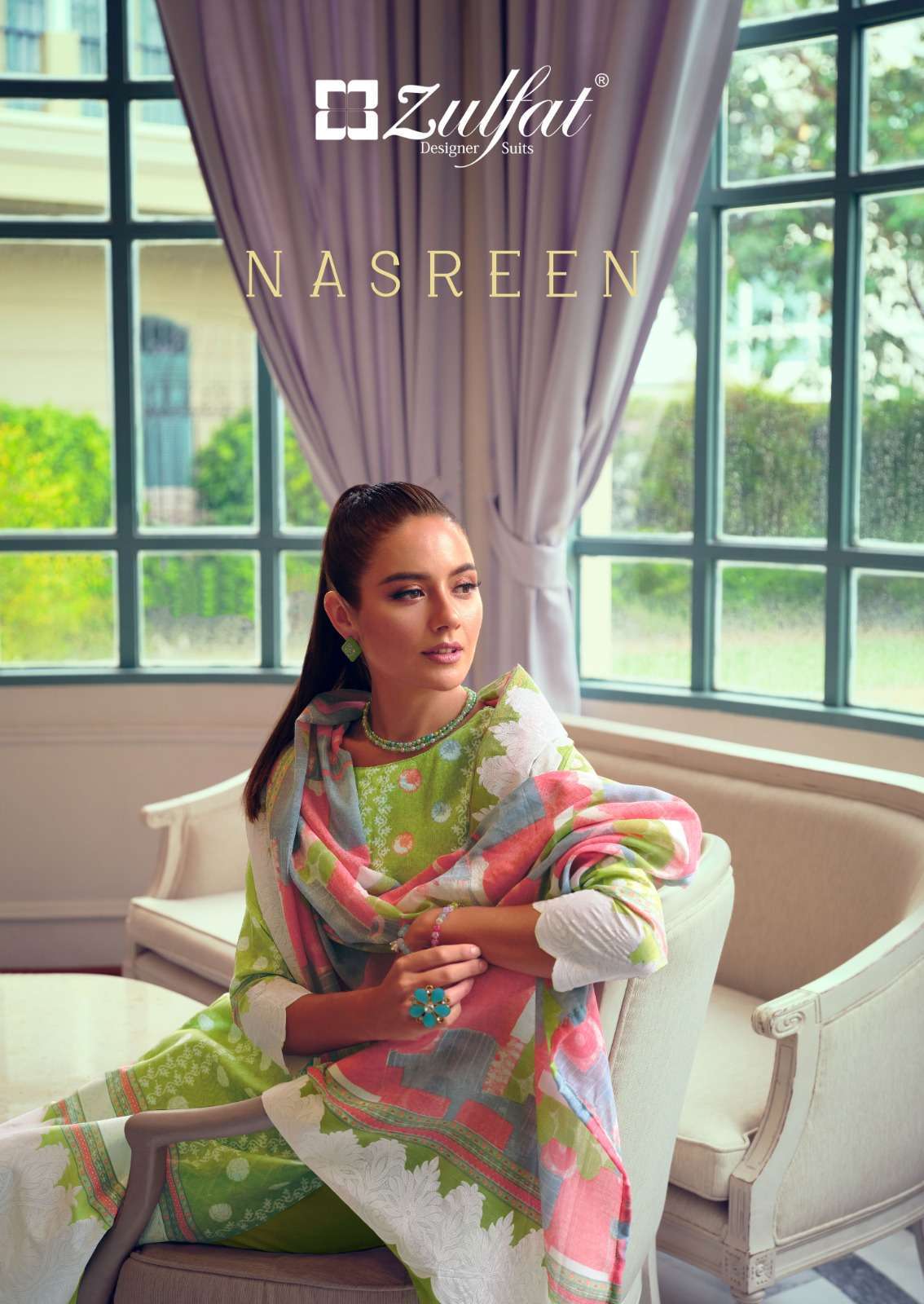 zulfat nasreen series 503001-503010 Pure Cotton suit