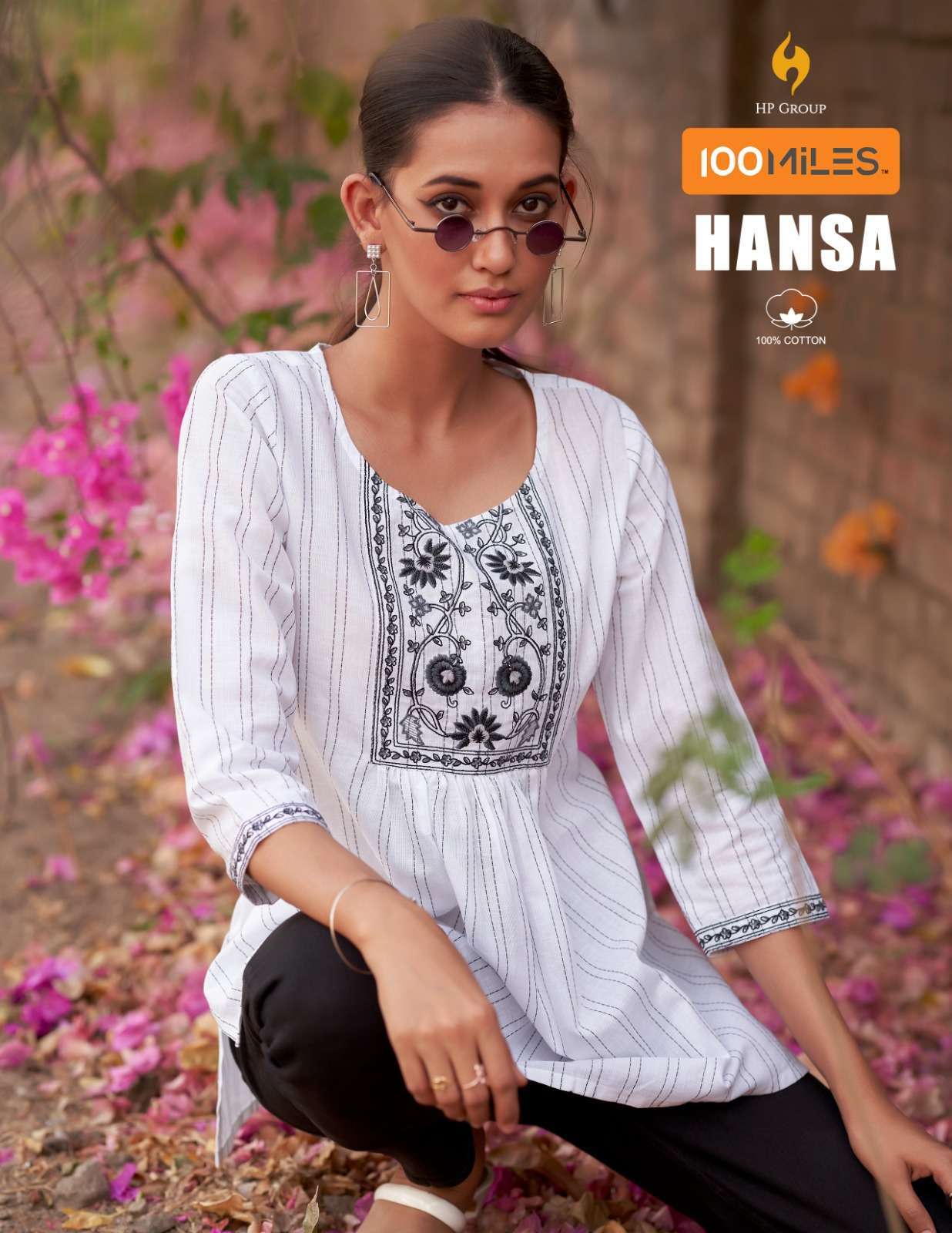 100 miles hansa series 01-04  Pure cotton tops