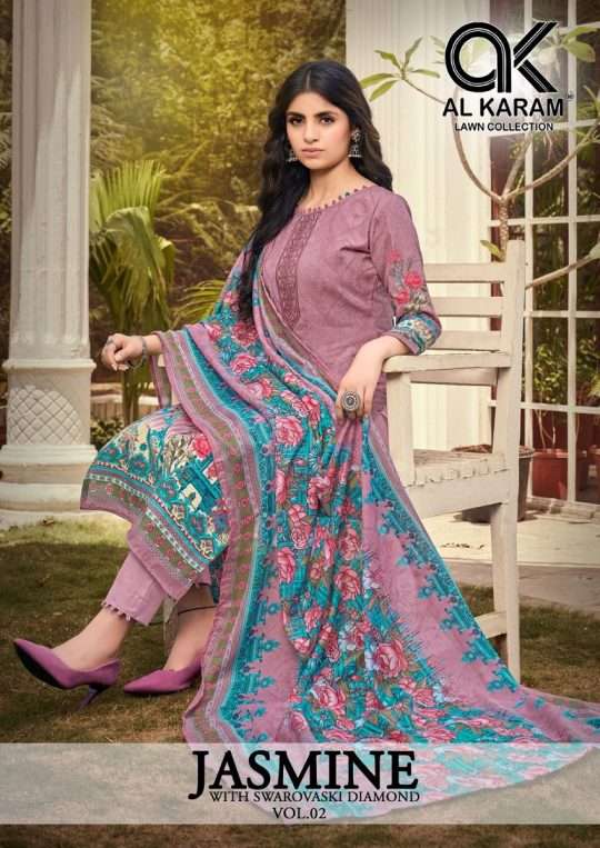 Al Karam Jasmine Vol-2 series 2001-2010 Cotton suit